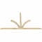 Ekena Millwork Richland Rough Sawn Timber Gable Bracket, Douglas Fir, 108"W x 63"H x 2"D x 4"F, 14/12 Pitch GBW108X63X0204RIC00RDF - alternate 4